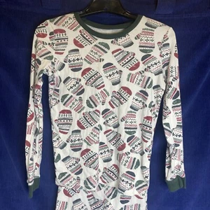 Burt's Bees Holiday Mittens Christmas PJ's Pajamas Kids Extra Large Two Piece - Picture 1 of 5