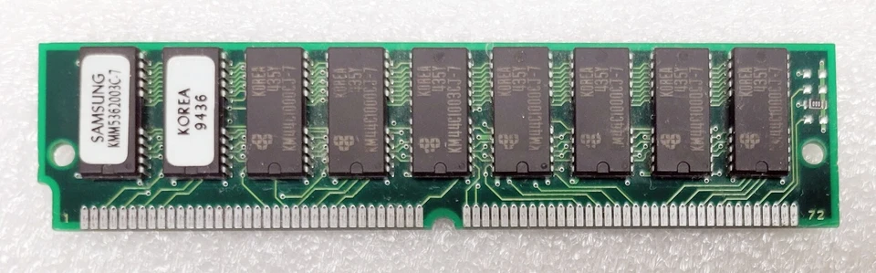 Samsung Samsung KMM5362003C-7 8MB 70ns 72pin memory module - Image 1 of 1