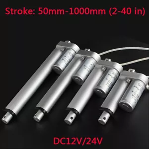 50mm-1000mm Stroke DC12V/24V Electric Linear Actuator Putter Lifter Motor 1000N - Picture 1 of 34
