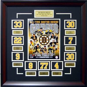Boston Bruins Greats Composite Stanley Cup Deluxe Framed Photo Picture - Picture 1 of 1