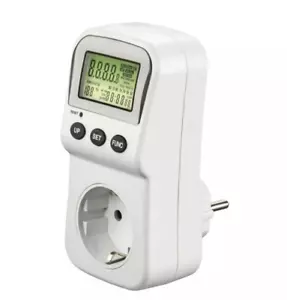 Medidor de costes de energía Hama medidor de corriente contador de electricidad pantalla LCD digital 16A - Imagen 1 de 8