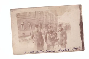 Foto AK KuK. Offizier wohl in Dobrzan vDobřany um 1917 - Picture 1 of 2