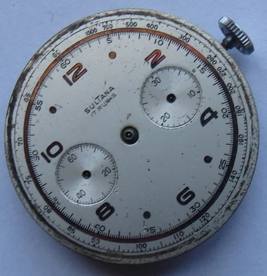 Landeron cal 48 хронограф мужские наручные часы движение и циферблат 35 мм. в диаметре - Изображение 1 из 4