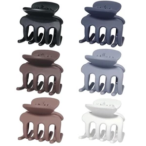 6 Pcs Non Slip Hair Clips Small Claw Hair Clips for Women Girls Thin Hair - Picture 1 of 7