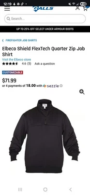 Elbeco Shield Duty Jacket SH3200 Police EMS Fire Black Size Small - Image 1 of 3