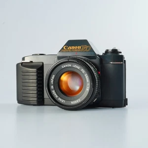GOOD Canon T50 + Canon FD 50mm F/1.8 MF Film SLR Camera - Picture 1 of 19