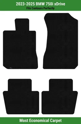 Alfombrillas Lloyd Velourtex fila delantera y trasera para BMW 750i xDrive 2023-2025  Foto 1 de 4