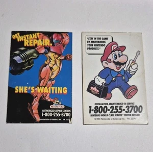 Vintage 3” NINTENDO Get Instant Repair METROID 1994 Repair Center Magnet Mario - Picture 1 of 8