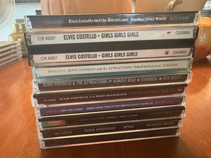 ELVIS COSTELLO 10 CD LOT Imperial / Blue / Rose / Spike / Cruel CLASSIC ROCK  - Imagen 1 de 3