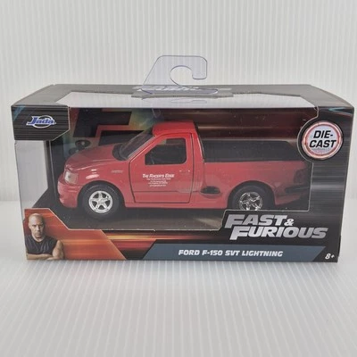 Jada FAST & FURIOUS BRIAN'S FORD F-150 SVT LIGHTNING PICKUP RED 1/32 MODEL - Image 1 of 4