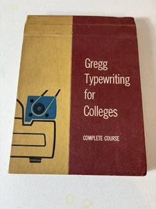 Vintage 1957 Gregg Typewriting for Colleges Complete Course Hardcover Book - Imagen 1 de 18