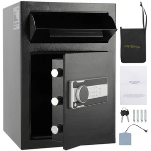 Einwurftresor Digital Depository Safe Depottresor 2 Schlüssel Tresor 2,5L - Bild 1 von 12