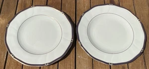 Pair of Beautiful Wedgwood Royal Lapis Salad Plates 8 in dia. Excellent!! - Picture 1 of 4