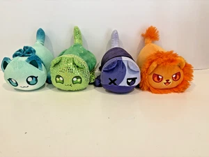 Lot of Aphmau Meemeows Purple Green Orange Tourquoise Plush ZANE - Picture 1 of 12