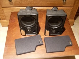 Advent Pearl Speakers With Mounting Brackets woofer needs repair/re foam - Picture 1 of 3