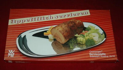 WMF Cromargan Servierplatte in OVP - 1960s Design  - Bild 1 von 4