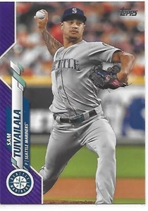 2020 Topps Series 2 Baseball Meijer Purple Sam Tuivailala Mariners - Bild 1 von 2