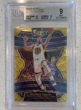STEPHEN CURRY 2019-20 Panini Select Gold Wave PSA 9 #91 *Please Read Description