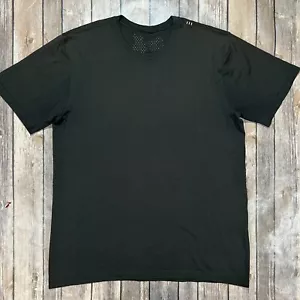 Lululemon Metal Vent Tech Performance Stretch Shirt Large Mens Black Active - Picture 1 of 6