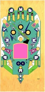 Superposición de máquina de pinball OXO para campo de juego - Imagen 1 de 1