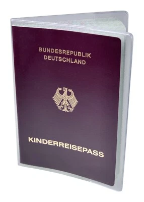 Funda protectora para pasaporte infantil transparente con lomo Made in GER carpeta 1A