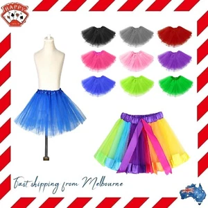 Womens Adults Girls Kids Baby Children Tutu Skirt Party Costume Ballet Dancewear - Picture 1 of 43