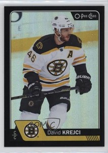 2016-17 O-Pee-Chee Black Rainbow Foil /100 David Krejci #97