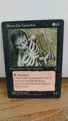 WALKING DEAD Magic the Gathering MTG Summon ITALIAN Version 1995 Trading Card - Image 1 of 2