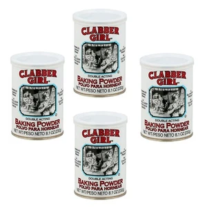 Clabber Girl Gluten-Free Double Acting Baking Powder (8.1 oz Cans) - 4-Pack - Picture 1 of 24
