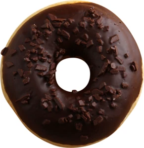 Pantalla de alimentos sintéticos utilería trozo de chocolate rosquilla nueva - Imagen 1 de 1