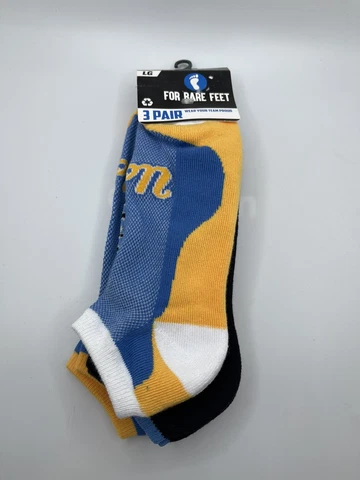 Ucla Bruins Socks 3 Pairs For Bare Feet Size Large Cover