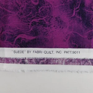 Suede By Fabric-Quilt Purple Black Pink Smoke Pattern Cotton 46" x 117.5" Crafts - Picture 1 of 5