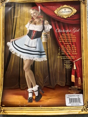 3pc InCharacter Oktoberfest Beer Fraulein Dress Halloween Costume Women M - Image 1 of 4