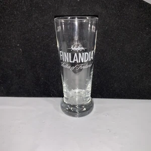 FINLANDIA Tall Footed Shot Glass Vodka of Finland Alcohol Shots 4 1/8" - Picture 1 of 6
