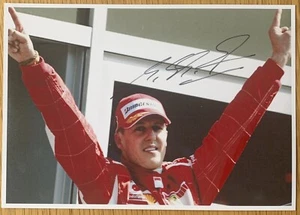 Michael Schumacher Ferrari Formula 1 Photo Print A5 Autograph Pre-Print (2) - Picture 1 of 1