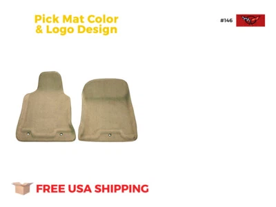FITS 1997-2004 Chevrolet Corvette Premium Contour Floor Mat Frt Row 2pc Truvette - Image 1 of 4