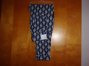 BRAND NEW LADY'S TIME & TRU NAVY w/ WHITE PRINT JEGGING CAPRI with 2 POCKETS - Picture 1 of 4