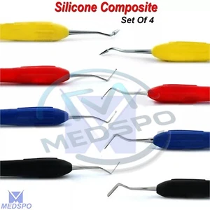 Strumenti di riempimento compositi dentisti manico silicone amalgama strumenti di restauro - Foto 1 di 6