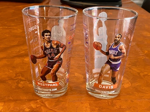 2 Phoenix Suns Glass Paul Westphal Dick Van Arsdale Walter Davis & Tom Chambers Cover