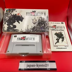 Final Fantasy 6 VI w/box manual Nintendo Super Famicom SFC - Picture 1 of 8