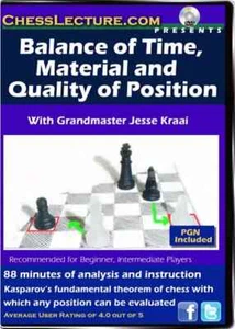 Balance of Time, Material & Quality of Position - Chess Lecture Vol 62 Chess DVD - Picture 1 of 2