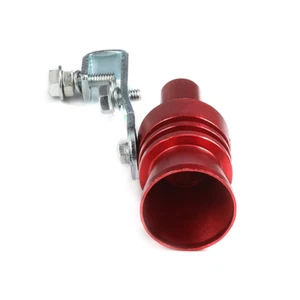 Aluminum Turbo Sound Exhaust Muffler Pipe Whistle Blow off Valve Car L - Picture 1 of 21