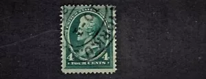 1883 U.S. CLASSIC 4c Blue Green Jackson Sc#211 Used A Nice Example Scarce! - Picture 1 of 1