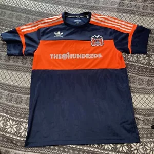 The Hundreds × Adidas Skateboarding Soccer Navy/Orange Climalite Jersey Size M - Picture 1 of 10