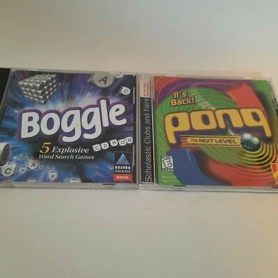 Boggle for Windows 95 and Pong CD Rom Games - Image 1 of 4