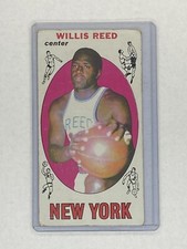 1969 Topps Basketball #60 Willis Reed Rookie Card New York Knicks