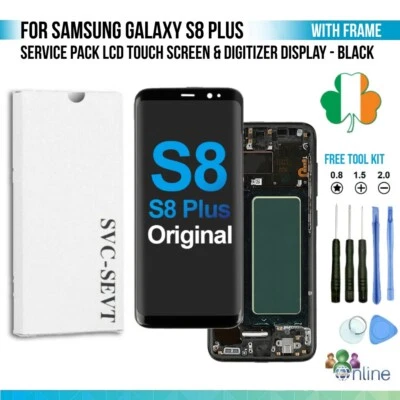 Genuine Samsung Galaxy S8+ Plus Service Pack LCD Touch Screen Display Digitizer - Image 1 of 4