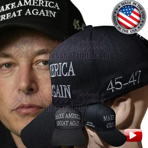 Donald Trump Make America Great Again HAT CAP 45 47 DARK MAGA NEVER SURRENDER - Picture 1 of 14