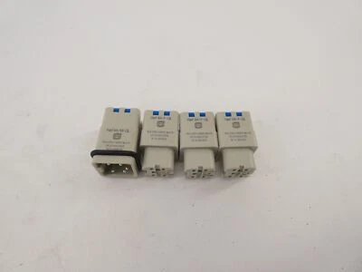 *Lote de 4* Harting Han-4A-F-QL hembra bloqueo rápido Han 4A-M-QL 10A 230/400V Foto 1 de 3