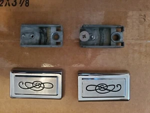 1968 1969 Cadillac Fleetwood 60 Special & 75 Door Pull Cover & Bracket NICE Pair - Picture 1 of 9